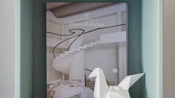 1 bedroom, desk, iron/ironing board, travel cot