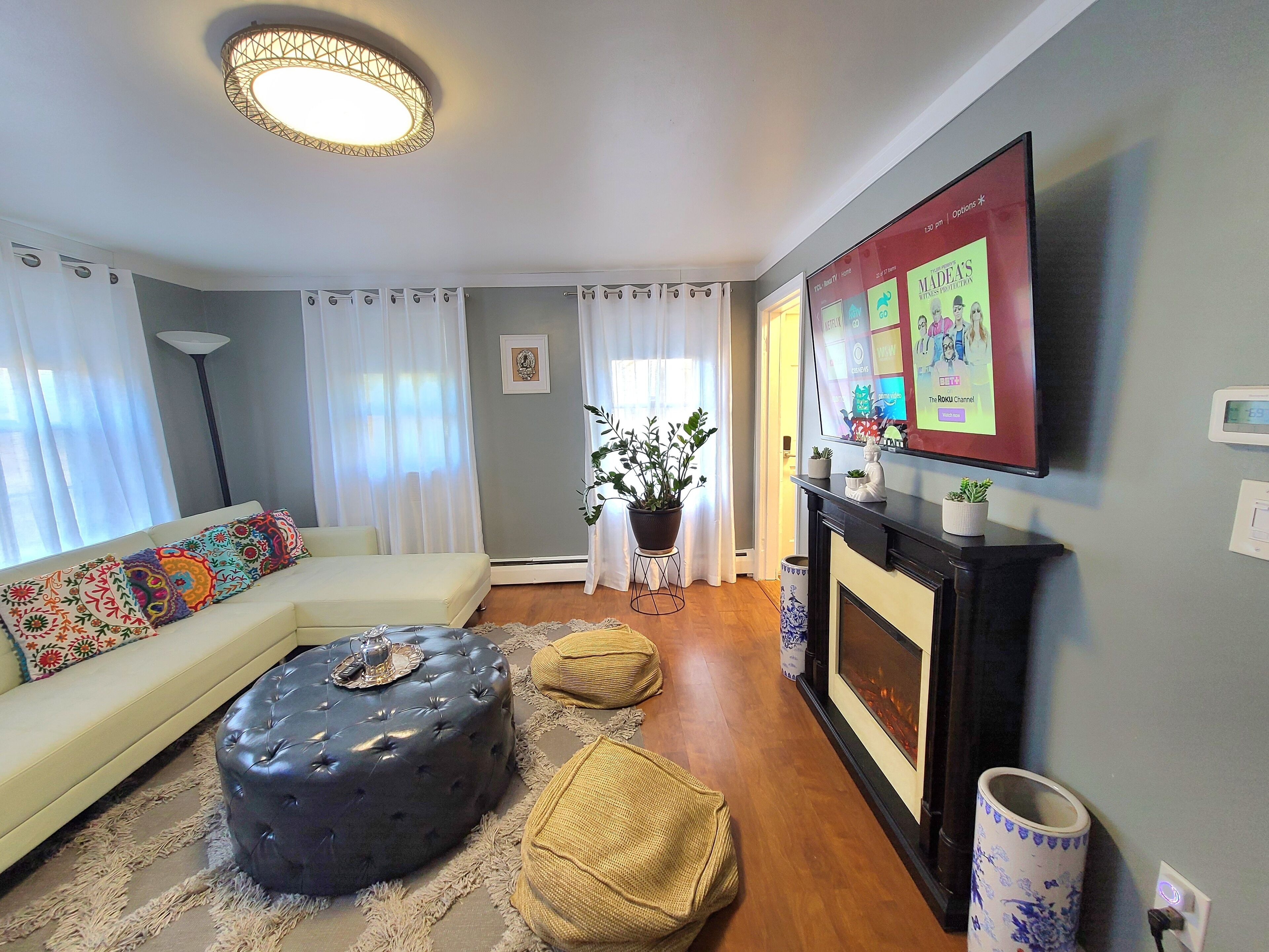 智能电视、壁炉