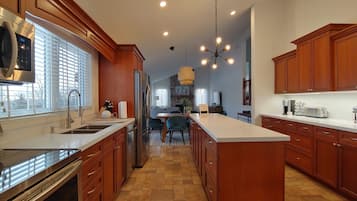 Microwave, oven, stovetop, dishwasher