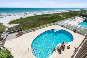 Pool - Two bedroom, two-bathroom oceanfront condo | Crescent Beach Villas - 201 (North Myrtle Beach)