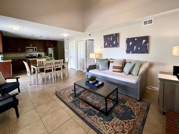 TV connectée, cheminée