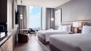 Premium bedding, minibar, in-room safe, desk