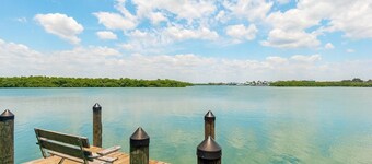 Beach to Bay! Heated Pool and Dock on the Bay! Walk to the Beach and Restaurants