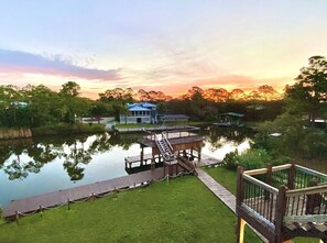 Property grounds - Beach+Bay: On the Water. Boat Launch. Pool. Dock. (Saint George Island)