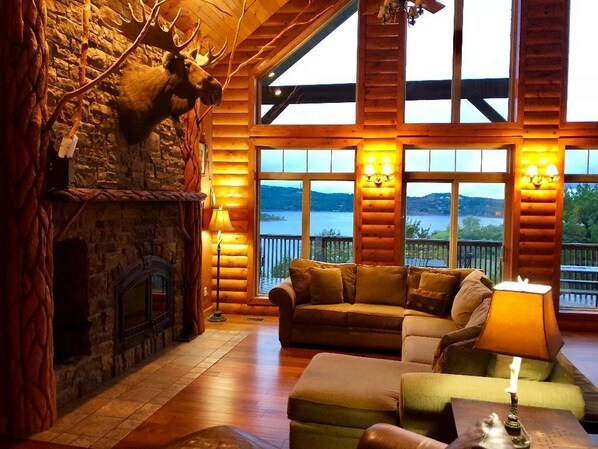 Smart TV, fireplace, table football, video library