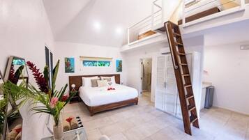 2 bedrooms, in-room safe, iron/ironing board, travel crib