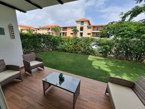 Terrace/patio - Lux Condo in White Sands Golf Club close to everyt. 2 Balcon 1st Foor big garden (Punta Cana)