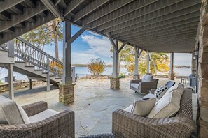 Terrace/patio - AMAZING PANORAMIC LAKE GASTON VIEWS IN THIS EXECUTIVE 6 BEDROOM HOME (Macon)
