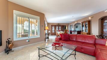 TV, fireplace, DVD player, table tennis