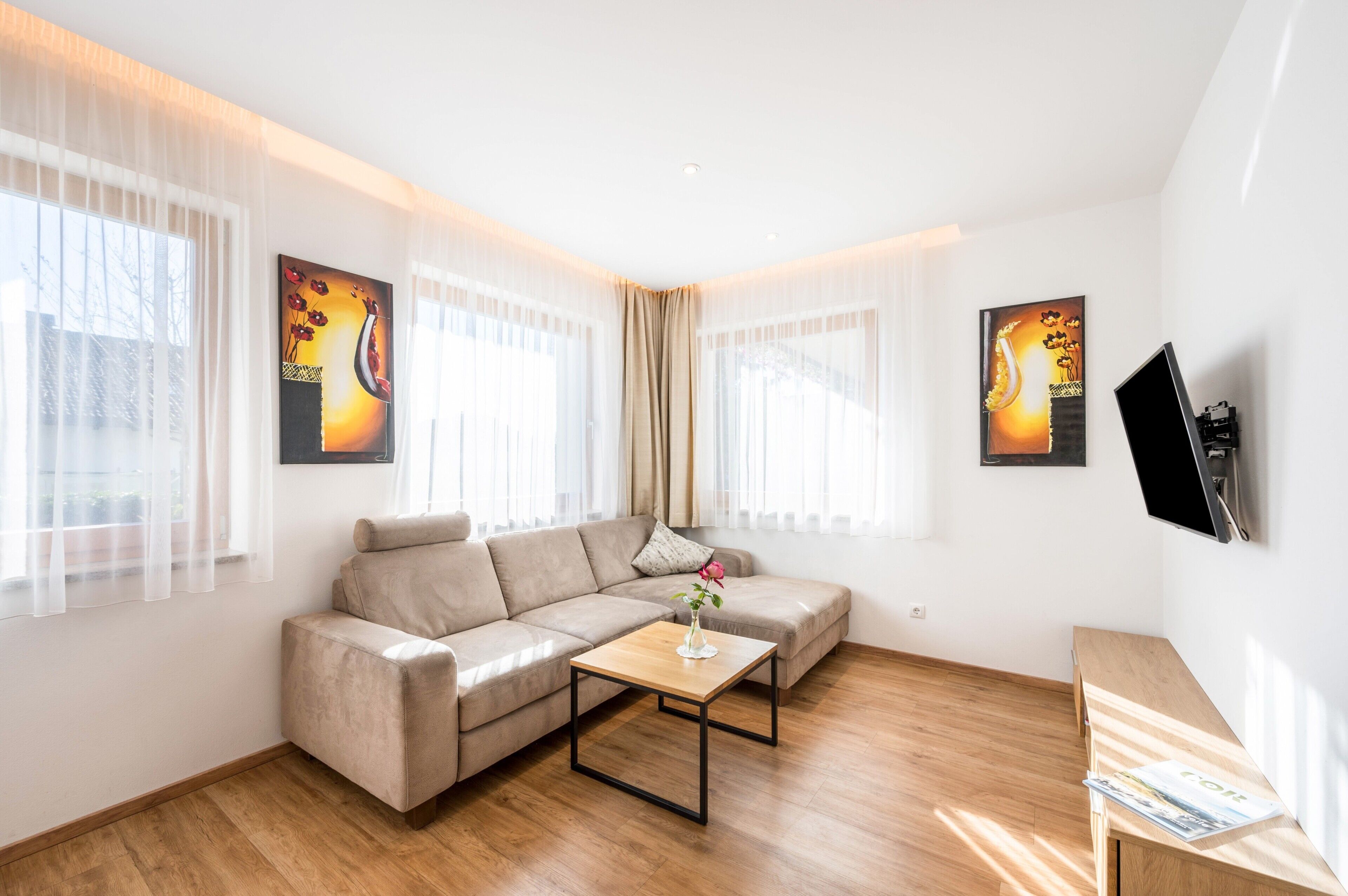 Televisor i taula de tennis de taula 