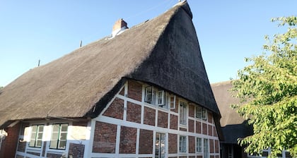 Ground-floor vacation apartment, quiet, lovingly furnished, thatched roof - Ferienwohnung Maaß