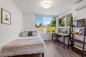 2 bedrooms, blackout drapes, free WiFi, bed sheets