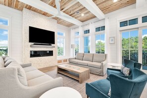 TV, table tennis, stereo - Emerald Palms|Easy Beach Access|Private Heated Pool|Gulf Views|Golf Cart (Inlet Beach)