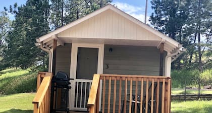 Studio cabin on private lake, pet friendly