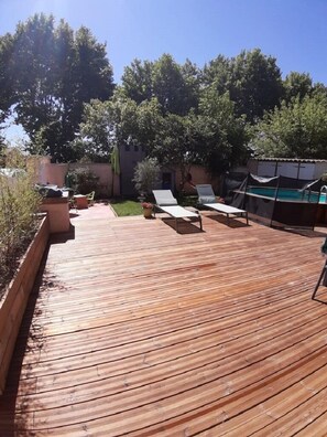 Terrace/patio - 4 Bedroom Private vacation home in Mireval (Mireval)