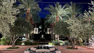 Outdoor banquet area