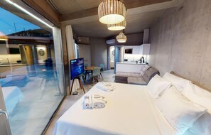 1 Schlafzimmer, Reisekinderbett, kostenloses WLAN, Bettwäsche