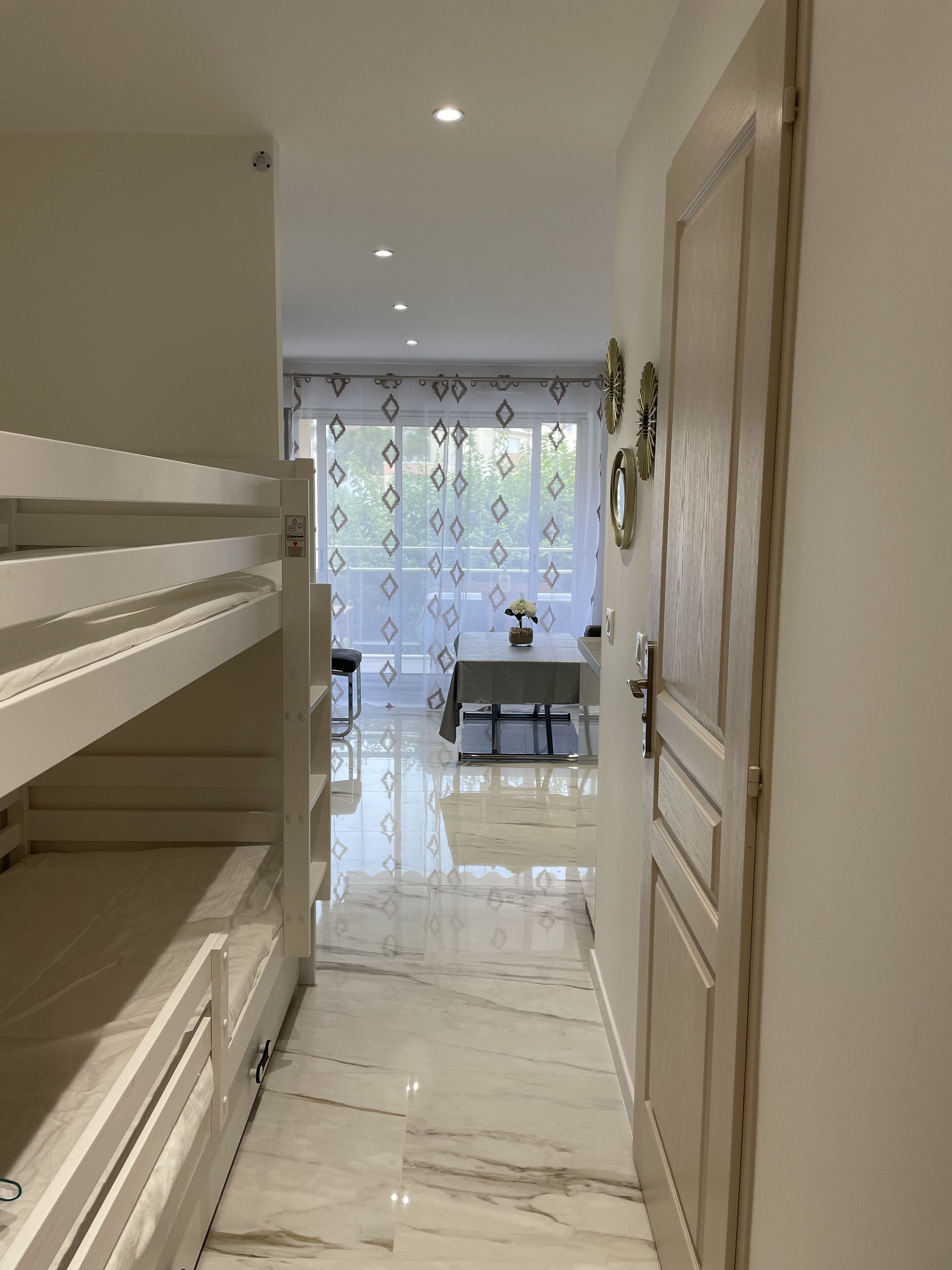 1 bedroom, iron/ironing board, bed sheets