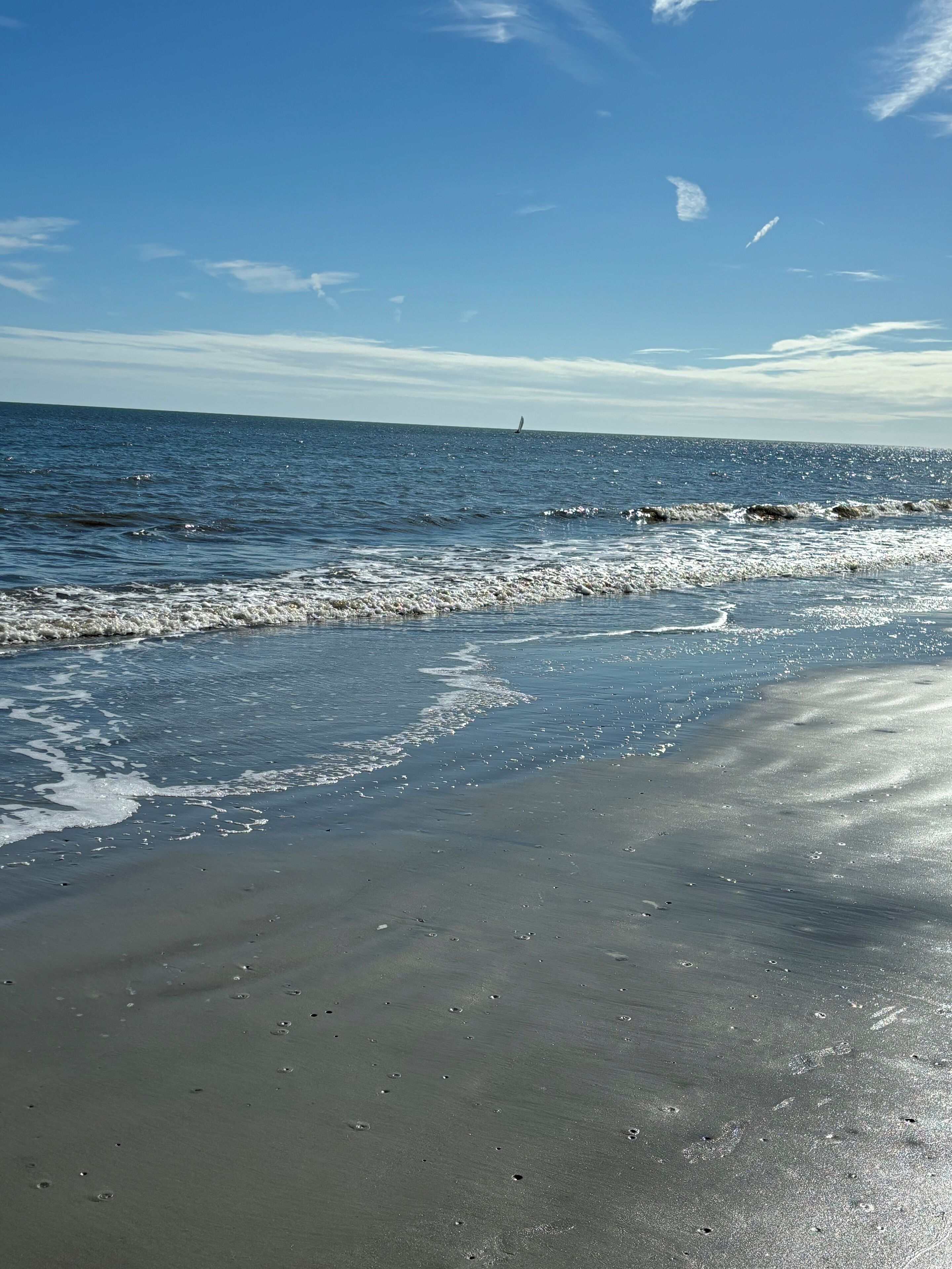 On the beach, beach towels