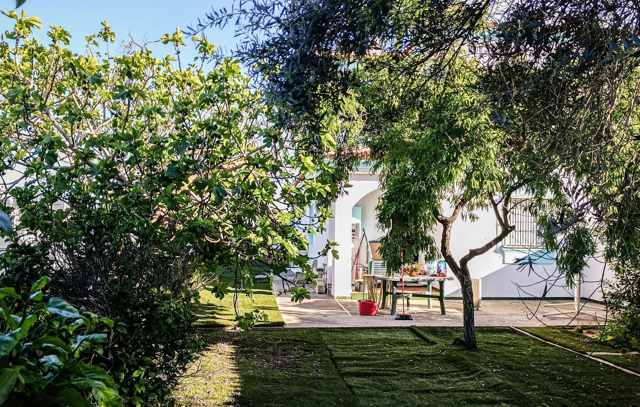 outside