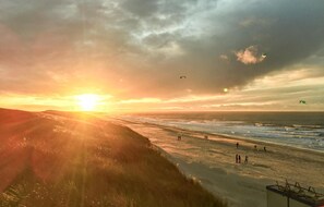 Vlak bij het strand