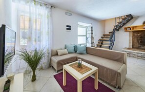 TV, fireplace, stereo - 4 bedroom nice home in Labin (Labin)