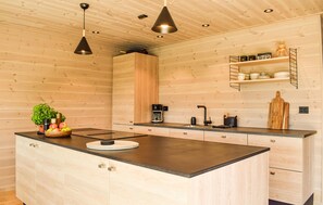 Fridge, microwave, dishwasher, coffee/tea maker