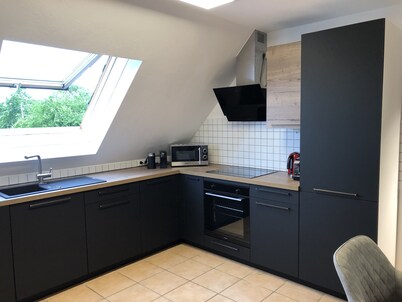 Villa Lou vacation apartment with beautiful terrace at the foot of the Swabian Alb