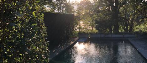 屋外プール、温水プール