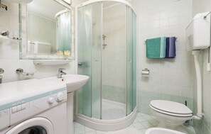 Een douche, een haardroger