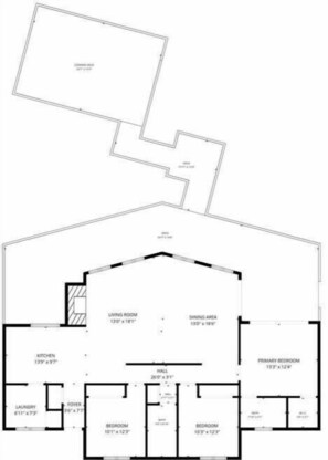 Floor plan - Bearly Behav-Inn’ - cozy cabin w/hot tub and playground in Southern Hills  (Broken Bow)