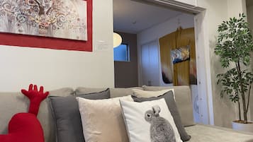 Apartment, 4 Bedrooms | Living area | TV