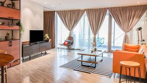 Standard Apartment | Living area - Signature Holiday Homes (Dubai)