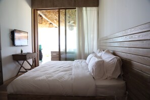 1 غرفة نوم وأغطية فراش متميزة وطراز فريد لكل وحدة ومكتب