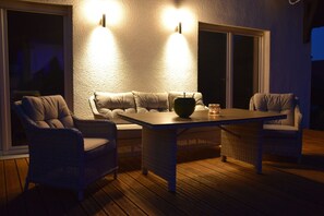 Outdoor dining - Superior - Holiday home at Engelsbach in the Thuringian Forest near Rennsteig  (Georgenthal)