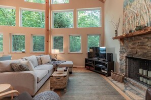 TV, lettore DVD, libri