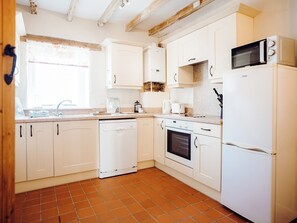 Dishwasher, high chair, cookware/dishes/utensils