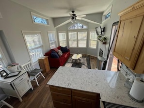 Smart TV, fireplace - SweetDove Stays- Cottage;  w/Stocked Lake, Secure Parking (Rains County)