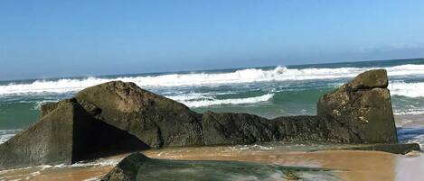 Beach nearby, sun-loungers