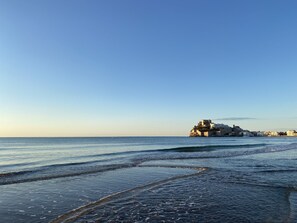 On the beach