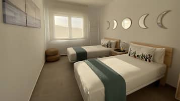 4 slaapkamers, een strijkplank/strijkijzer, reisbedje, gratis wifi