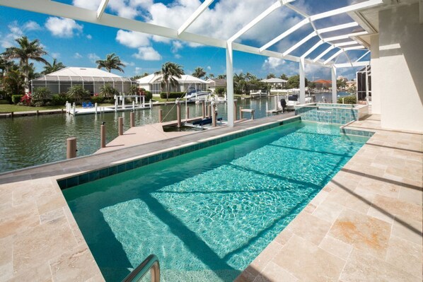 A heated pool