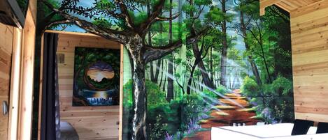 1 chambre, fer et planche à repasser, lit parapluie, Wi-Fi gratuit