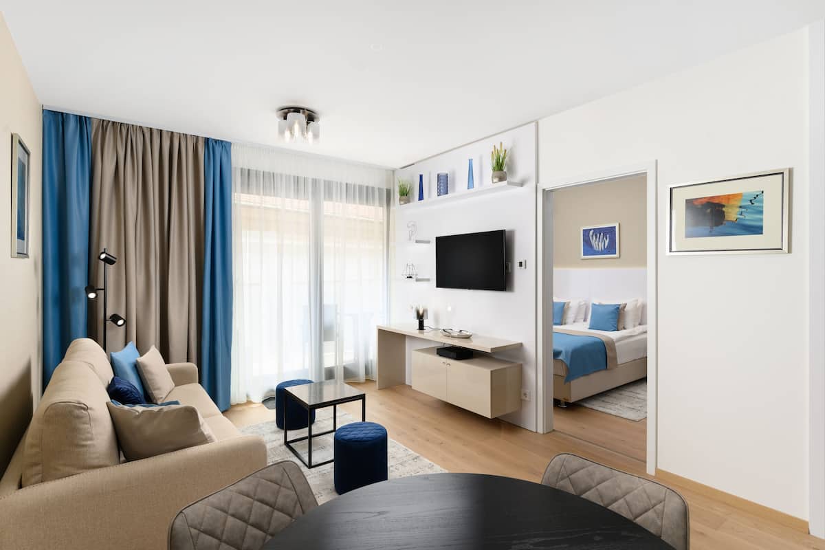 Deluxe Suite | 1 slaapkamer, luxe beddengoed, een minibar, een kluis op de kamer