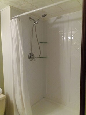 Shower, toilet paper