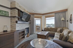 TV connectée, cheminée