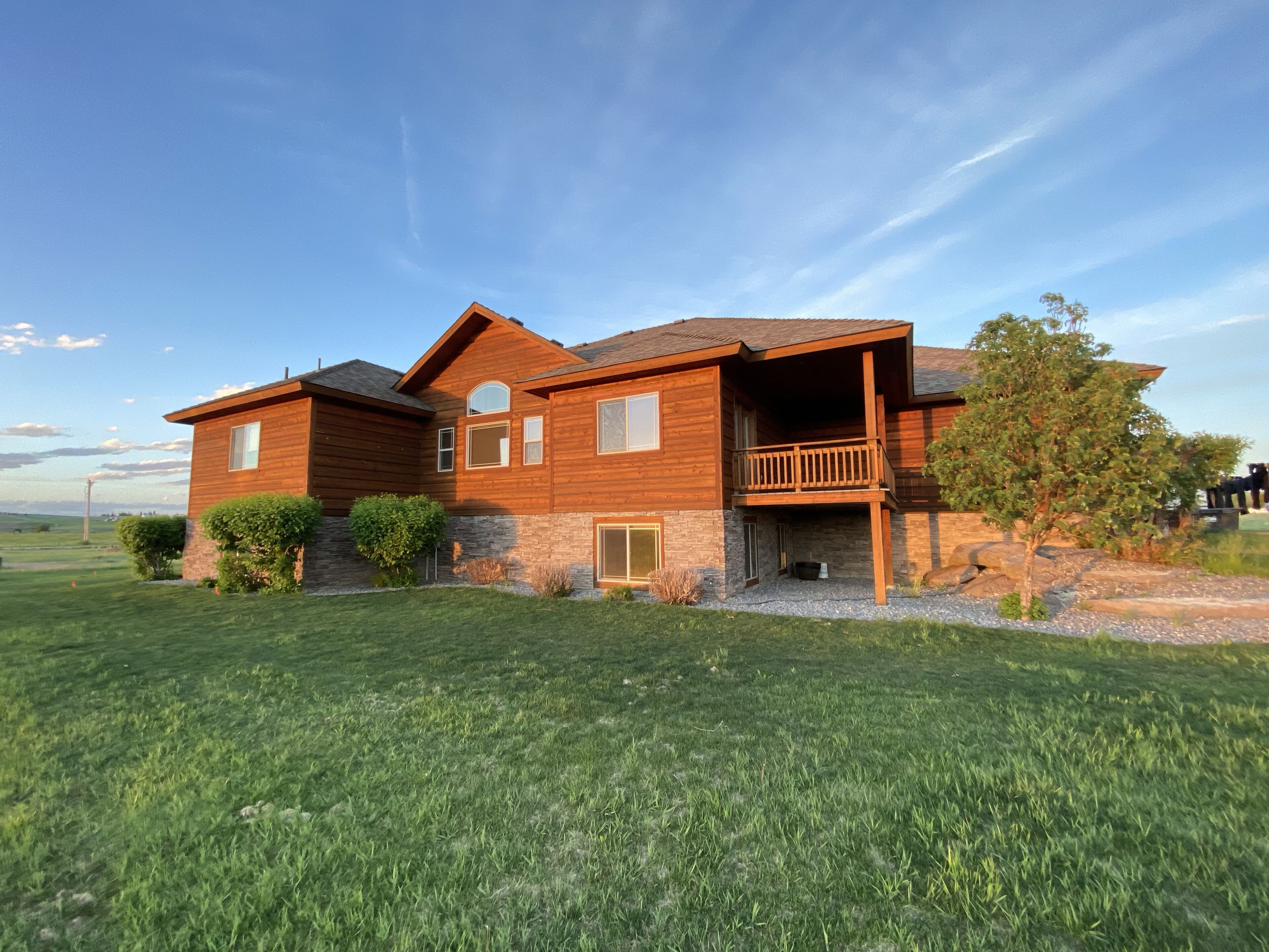 Backyard and back of house