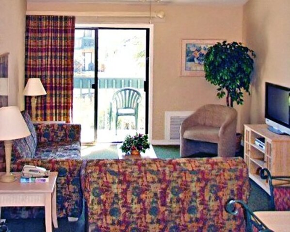 TV, DVD player, stereo