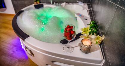 Rural House With Jacuzzi and Fireplace in the Room for 2-4 People