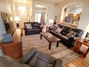 Smart TV, DVD player, books